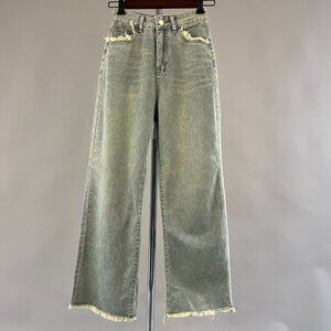 Women's High RIse Wide Leg Jeans Light Wash Size S